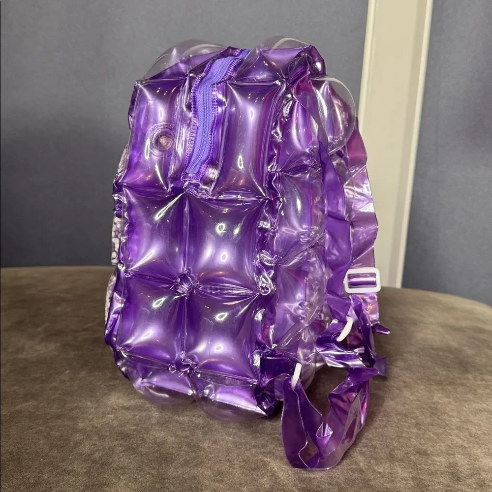 Purple Inflatable Bubble BackPack Foam Ball New in Packaging One Size NEW